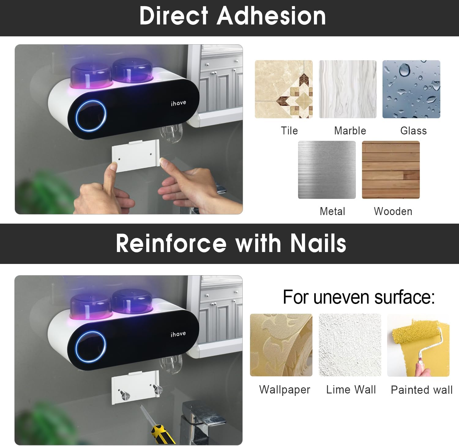 Smart UV Toothbrush Station