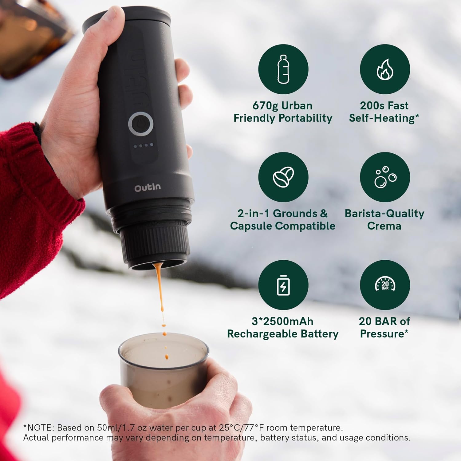 OutIn Nano Travel Espresso Maker