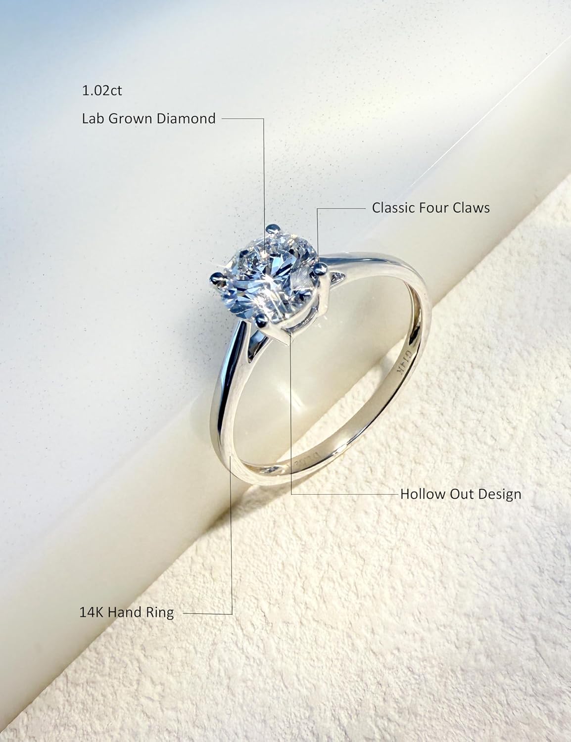 Elegant Lab Grown Diamond Ring