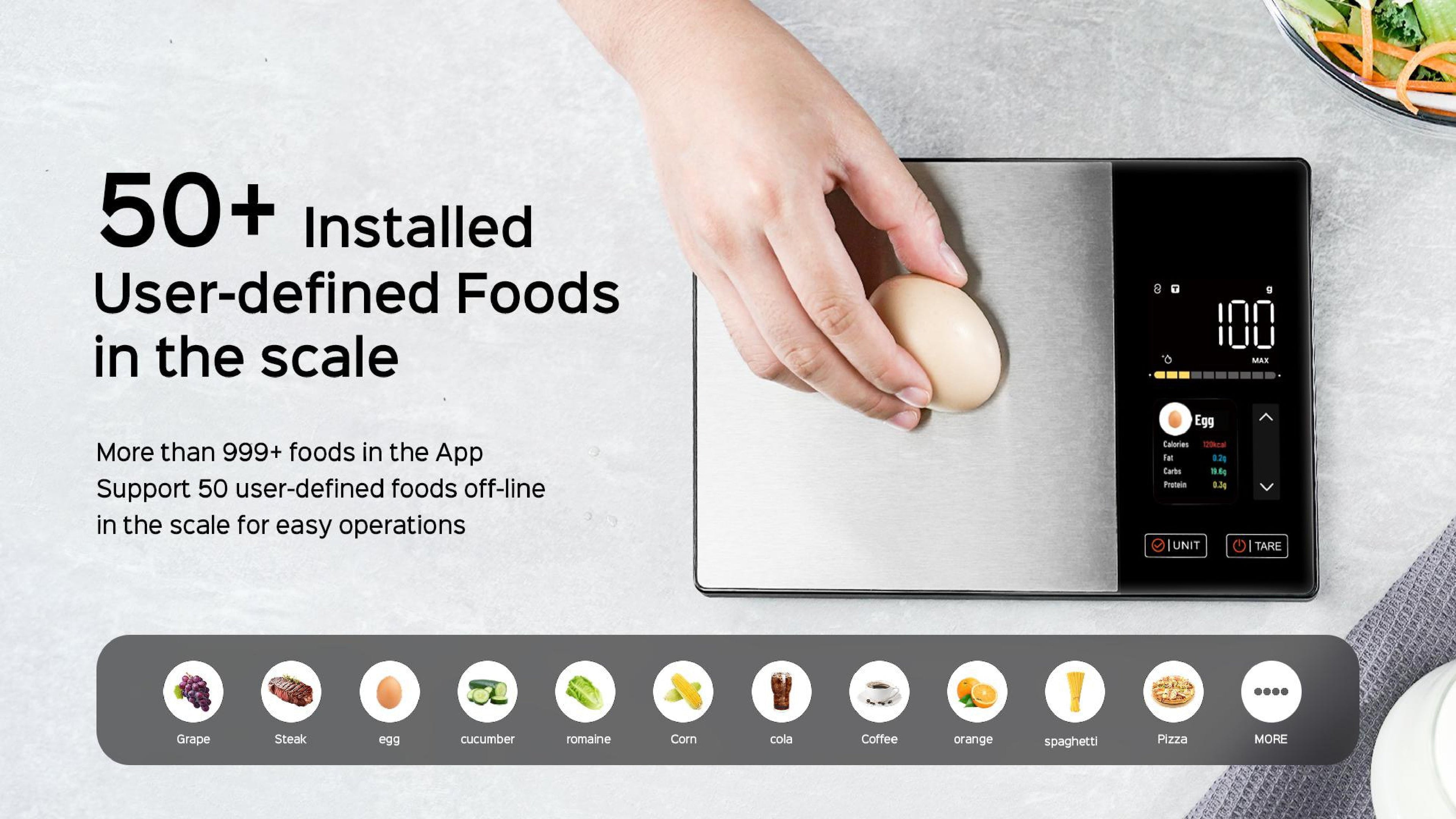 Intelligente Küchenwaage Balance Nutrition Smart+